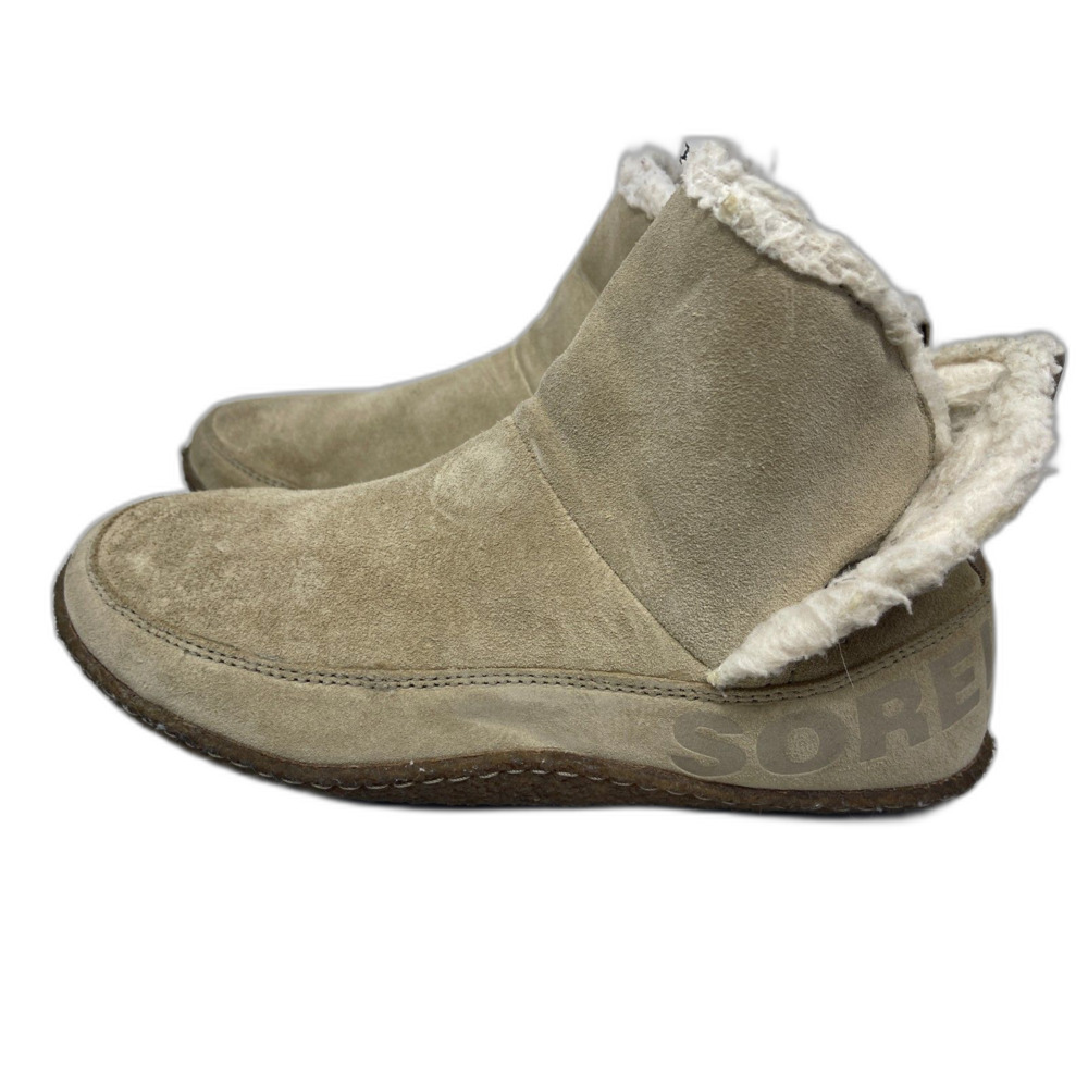 Sorel Womens Size 11 Boots Winter Sherling Booties Suede Blanket Round Toe Shoes